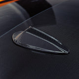 MHC+ BMW M3/3 Series LCI Shark Fin Antenna Cover In Gloss Pre Preg Carbon Fiber (G80/G81/G20/G21 2023+) by MHC+ MHCP-MULTI-CF-AC003