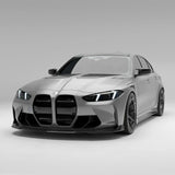 Revozport Carbon Fiber Front Bumper Canards - BMW / G80 / G81 / G82 / G83 / M3 / M4