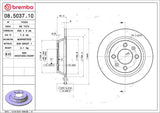 Brembo OE Rear Brake Kit (Prem NAO Ceramic Pads/Prem Rotors) - 88-93 Saab 900/86-98 9000 by Brembo KT00800-BRE