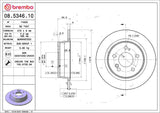 Brembo OE Rear Brake Kit (Prem NAO Ceramic Pads/Prem Rotors) - 90-93 Mercedes 300CE by Brembo KT04415-BRE