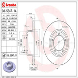 Brembo OE Front Brake Kit (Prem LowMet Pads/Prem UV Coat Rotors) - 94-99 Land Rover Disco/90-94 Range Rover by Brembo KT04297-BRE