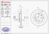 Brembo OE Rear Brake Kit (Prem NAO Ceramic Pads/Prem Rotors) - 94-97 Mazda Miata/99-05 Miata/95-98 Protege by Brembo KT00469-BRE