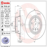 Brembo OE Rear Brake Kit (Prem LowMet Pads/Prem UV Coat Rotors) - BMW by Brembo KT04430-BRE