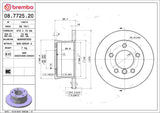Brembo OE Rear Brake Kit (Prem NAO Ceramic Pads/Prem Rotors) - 03-06 Dodge Sprinter 2500/05-06 Sprinter 3500 by Brembo KT00760-BRE