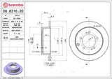 Brembo OE Front Brake Kit (Prem NAO Ceramic Pads/Prem Rotors) - 11-14 Chrysler 200 by Brembo KT00840-BRE