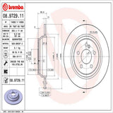 Brembo OE Rear Brake Kit (Prem NAO Ceramic Pads/Prem UV Coat Rotors) - Mercedes by Brembo KT04440-BRE