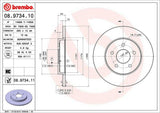 Brembo OE Rear Brake Kit (Prem NAO Ceramic Pads/Prem UV Coat Rotors) - 02-05 Jaguar X-Type by Brembo KT00521-BRE