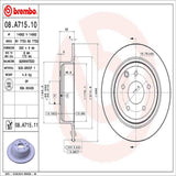 Brembo OE Rear Brake Kit (Prem NAO Ceramic Pads/Prem UV Coat Rotors) - 14-18 Infiniti Q50/14-15 Q60/09-20 Nissan 370Z by Brembo KT00120-BRE