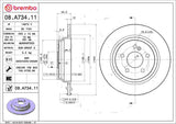 Brembo OE Rear Brake Kit (Prem NAO Ceramic Pads/Prem UV Coat Rotors) - Mercedes by Brembo KT04405-BRE
