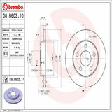 Brembo OE Rear Brake Kit (Prem NAO Ceramic Pads/Prem UV Coat Rotors) - 11-13 Chevy Impala/14-16 Impala Limited by Brembo KT00910-BRE