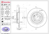 Brembo OE Rear Brake Kit (Prem NAO Ceramic Pads/Prem UV Coat Rotors) - Mercedes by Brembo KT04320-BRE