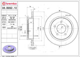 Brembo OE Rear Brake Kit (Prem NAO Ceramic Pads/Prem Rotors) - 04-08 Chrysler Pacifica by Brembo KT00241-BRE