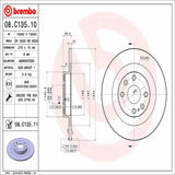 Brembo OE Rear Brake Kit (Prem NAO Ceramic Pads/Prem UV Coat Rotors) - 01-05 Mazda Miata by Brembo KT00906-BRE