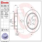 Brembo OE Brake Kit (Prem NAO Ceramic Pads/Prem UV Coat Rotors) - 13-15 Subaru BRZ/2015 WRX/05-14 Outback by Brembo KT00232-BRE