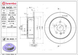 Brembo OE Rear Brake Kit (Prem NAO Ceramic Pads/UV Coat Rotors) - 09-15 Toyota Venza by Brembo KT00127-BRE