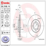 Brembo OE Front Brake Kit (Prem NAO Ceramic Pads/Prem UV Coat Rotors) - VW by Brembo KT00942-BRE