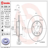 Brembo OE Front Brake Kit (Prem NAO Ceramic Pads/Prem UV Coat Rotors) - BMW by Brembo KT00267-BRE