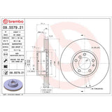 Brembo OE Front Brake Kit (Prem NAO Ceramic Pads/Prem UV Coat Rotors) - BMW by Brembo KT00A83-BRE