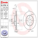 Brembo OE Front Brake Kit (Prem NAO Ceramic Pads/Prem UV Coat Rotors) - 92-93 Lexus ES300/91-00 Camry/93-97 Corolla by Brembo KT00546-BRE