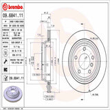 Brembo OE Rear Brake Kit (Prem LowMet Pads/Prem UV Coat Rotors) - BMW by Brembo KT04467-BRE