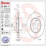 Brembo OE Front Brake Kit (Prem LowMet Pads/Prem UV Coat Rotors) - 99-00 Mercedes C230/96-00 C280/96-97 E300 by Brembo KT04248-BRE