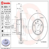 Brembo OE Front Brake Kit (Prem NAO Ceramic Pads/Prem UV Coat Rotors) - BMW by Brembo KT00B58-BRE