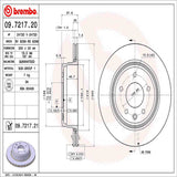 Brembo OE Rear Brake Kit (Prem NAO Ceramic Pads/Prem UV Coat Rotors) - 99-03 Jaguar Vanden Plas/98-03 XJ8/XJR/97-06 XK8 by Brembo KT00694-BRE