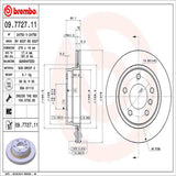 Brembo OE Rear Brake Kit (Prem NAO Ceramic Pads/Prem UV Coat Rotors) - BMW by Brembo KT00B26-BRE