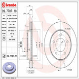 Brembo OE Front Brake Kit (Prem NAO Ceramic Pads/Prem UV Coat Rotors) - 97-03 Ford F-150/2002 Lincoln Blackwood by Brembo KT00860-BRE