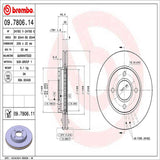 Brembo OE Front Brake Kit (Prem NAO Ceramic Pads/Prem UV Coat Rotors) - 00-04 Ford Focus by Brembo KT00939-BRE