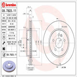 Brembo OE Front Brake Kit (Prem NAO Ceramic Pads/Prem UV Coat Rotors) - 98-03 Mercedes ML320/03-05 ML350/1999 ML430 by Brembo KT00618-BRE