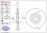 Brembo OE Front Brake Kit (Prem NAO Ceramic Pads/Prem UV Coat Rotors) - Audi by Brembo KT00A03-BRE