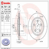 Brembo OE Rear Brake Kit (Prem LowMet Pads/Prem UV Coat Rotors) - 02-05 Ford Thunderbird/00-05 Jaguar S-Type by Brembo KT04223-BRE