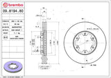 Brembo OE Front Brake Kit (Prem NAO Ceramic Pads/Prem Rotors) - 03-06 Acura MDX/97-01 Infiniti Q45 by Brembo KT00224-BRE