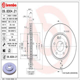 Brembo OE Front Brake Kit (Prem NAO Ceramic Pads/Prem UV Coat Rotors) - Mercedes by Brembo KT00271-BRE
