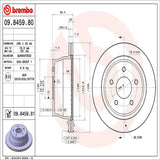 Brembo OE Brake Kit (Prem NAO Ceramic Pads/Prem UV Coat Rotors) - 97-05 Chevy Blazer by Brembo KT00066-BRE