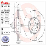 Brembo OE Front Brake Kit (Prem NAO Ceramic Pads/Prem UV Coat Rotors) - 03-05 Land Rover Range Rover by Brembo KT00A75-BRE