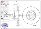 Brembo OE Front Brake Kit (Prem NAO Ceramic Pads/Prem Rotors) - 92-93 Mercedes 300SD by Brembo KT00A82-BRE
