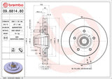 Brembo OE Front Brake Kit (Prem NAO Ceramic Pads/Prem Rotors) - 97-02 Ford Expedition/98-02 Lincoln Navigator by Brembo KT00863-BRE