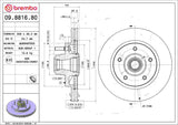 Brembo OE Front Brake Kit (Prem NAO Ceramic Pads/Prem Rotors) - 97-03 Ford F-150/2002 Lincoln Blackwood by Brembo KT00861-BRE