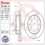 Brembo OE Front Brake Kit (Prem NAO Ceramic Pads/Prem UV Coat Rotors) - 00-05 Cadillac DeVille by Brembo KT00771-BRE