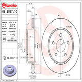 Brembo OE Brake Kit (Prem NAO Ceramic Pads/Prem UV Coat Rotors) - 02-10/11-18 RAM 1500/03-09 Dodge Durango by Brembo KT00148-BRE