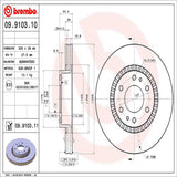 Brembo OE Front Brake Kit (Prem NAO Ceramic Pads/Prem UV Coat Rotors) - 08-17 Buick Enclave by Brembo KT00801-BRE