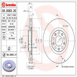 Brembo OE Front Brake Kit (Prem NAO Ceramic Pads/Prem UV Coat Rotors) - 16-20 Fiat 500X/17-21 Jeep Compass/15-20 Renegade by Brembo KT00028-BRE