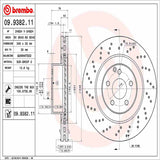 Brembo OE Front Brake Kit (Prem LowMet Pads/Prem UV Coat Rotors) - 01-02 Mercedes CL55 AMG by Brembo KT04502-BRE