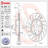 Brembo OE Front Brake Kit (Prem LowMet Pads/Prem UV Coat Rotors) - 01-02 Mercedes CL55 AMG by Brembo KT04460-BRE