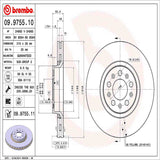Brembo OE Front Brake Kit (Prem NAO Ceramic Pads/Prem UV Coat Rotors) - 03-14 Volvo XC90 by Brembo KT00472-BRE