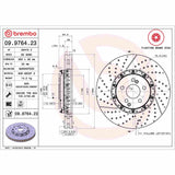 Brembo OE Front Brake Kit (Prem LowMet Pads/Prem Rotors) - 12-18 Mercedes CLS550/12-14 E550/17-20 SLC43 AMG by Brembo KT04253-BRE