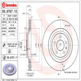 Brembo OE Rear Brake Kit (Prem LowMet Pads/Prem UV Coat Rotors) - Audi by Brembo KT04301-BRE