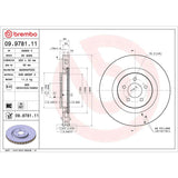 Brembo OE Front Brake Kit (Prem LowMet Pads/Prem UV Coat Rotors) - 04-07 Cadillac CTS/05-06 Ford GT/12-18 Tesla S by Brembo KT04244-BRE